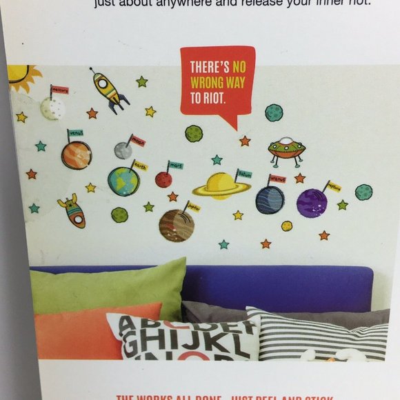 Paper Riot Co. Removable Decals Space Case Quick Stick 115 Decal Stickers New - Picture 6 of 12